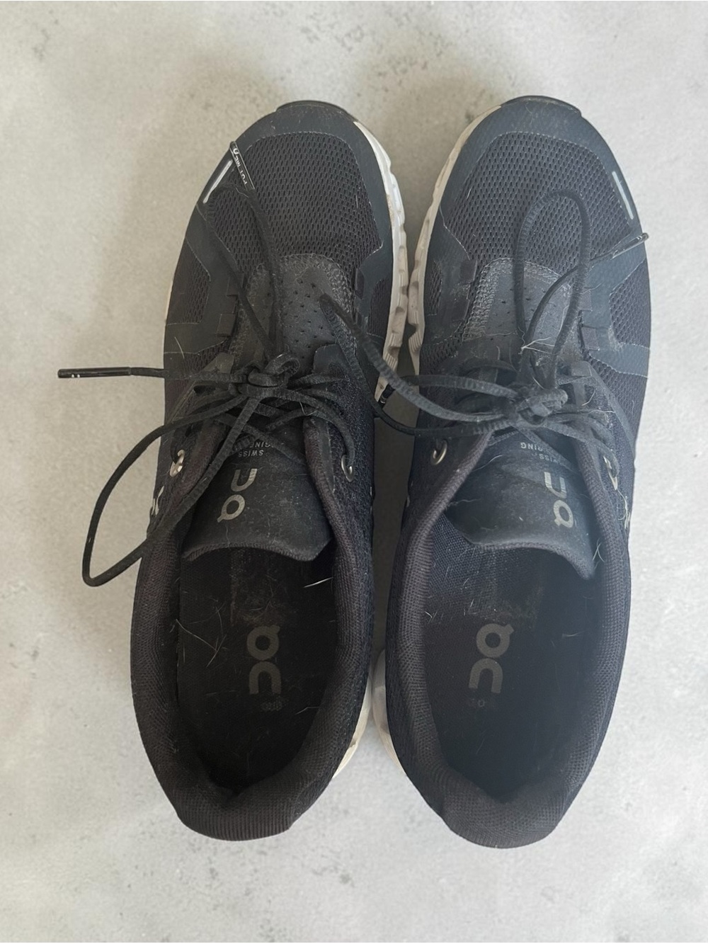 On Running Black Athletic Shoes